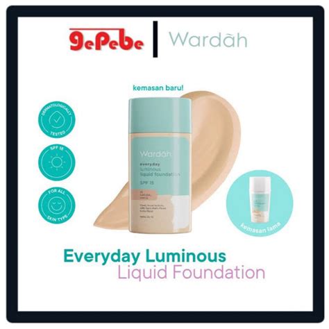 Jual Wardah Everyday Luminous Liquid Foundation Ml Shopee Indonesia