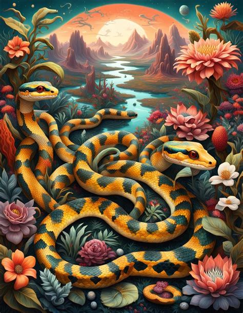 Snakes Ai Generated Artwork Nightcafe Creator