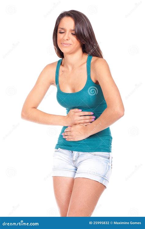 Woman With Stomach Ache Stock Photo Image Of Medical