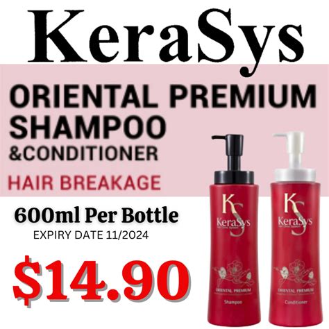 Kerasys Oriental Premium Shampoo 600ml And Conditioner 600ml Set X Made