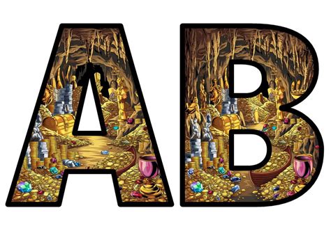 Ali Baba Treasure Cave New Lettering Full Set Instant Display Title