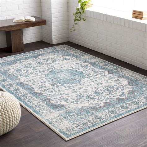 Lulu Gray/Teal Area Rug & Reviews | Joss & Main