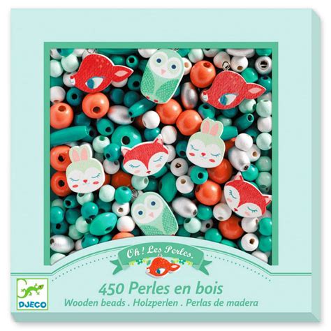 Perles En Bois Petits Animaux Djeco Loisirs Cr Atifs Enfants