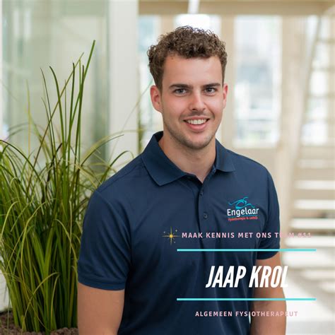 Maak Kennis Met Ons Team Jaap Fysiotherapie Engelaar