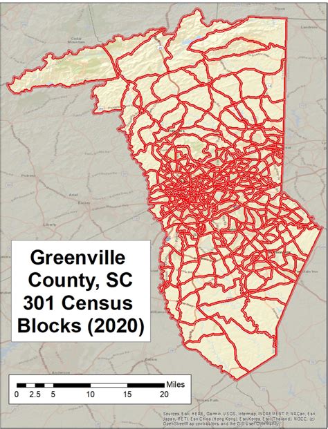 Greenville County block group map | Download Scientific Diagram