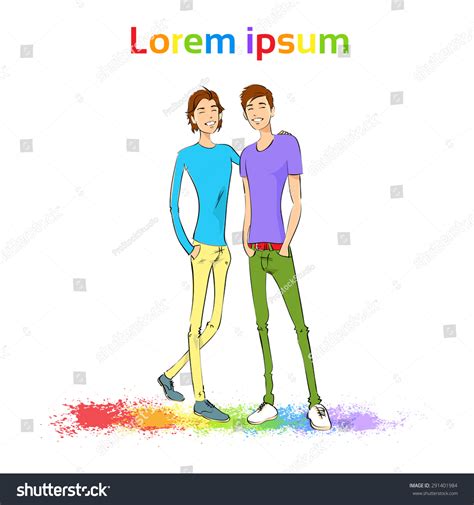 Couple Gay Man Same Sex Marriage Stock Vector Royalty Free 291401984 Shutterstock