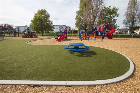 Playground Artificial Grass System Synlawn Vancouver Island