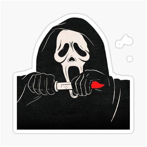 Scream Ghostface Sticker For Sale By ShaminhoArt Redbubble