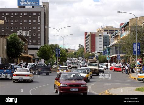 Central Maseru Capital Of Lesotho Stock Photo Alamy