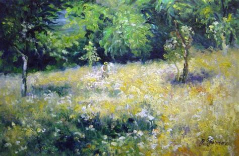 Spring At Chatou Painting by Pierre-Auguste Renoir Reproduction ...