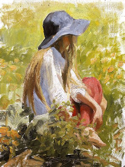 Sunhat Figure Painting Watercolor Art Lessons Painting Demo