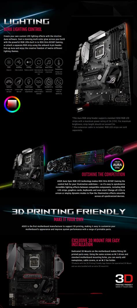 Buy ASUS ROG Strix B250F Gaming Motherboard [STRIX-B250F-GAMING] | PC ...