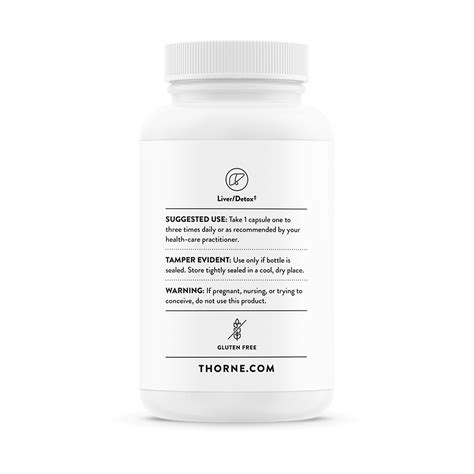 Thorne Liver Cleanse Liver And Detox Sf769 60 Capsules Usa