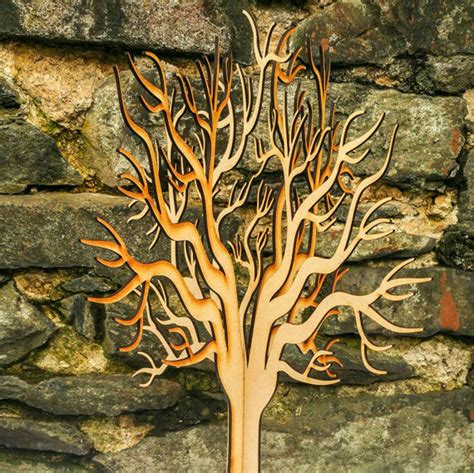 Beautiful Lasercut Wooden Freestanding 3D Large Tree Craft Etsy