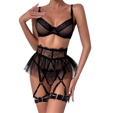 Gvdentm Lingerie For Naughty Women Women Lingerie Set With Garter Belts