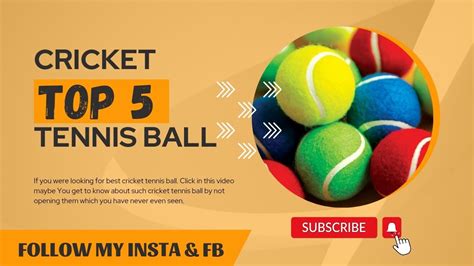 Top 5 Best Cricket Tennis Ball || These are the 5 different Brand of ...