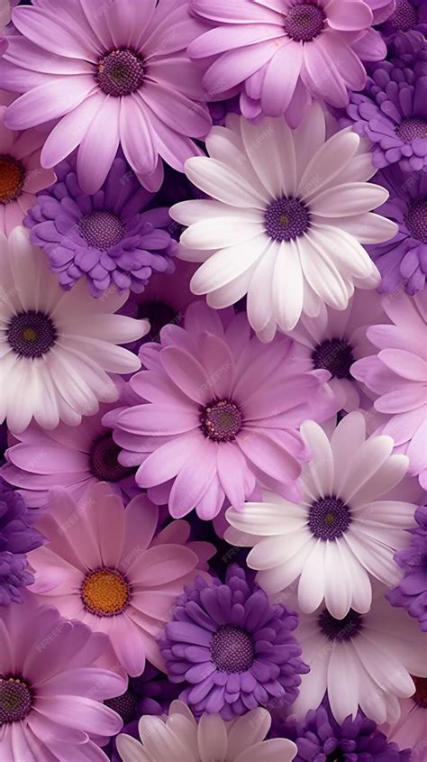 Fondos De Pantalla De Flores Moradas Para Iphone Y Android Foto Premium In 2024 Purple