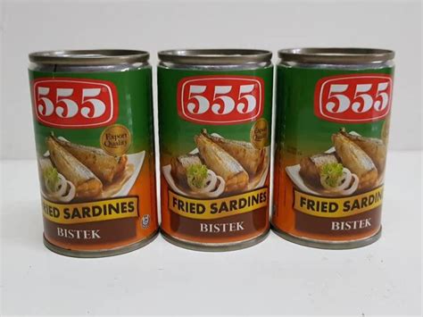 555 Fried Sardines Bistek Flavor 12 Cans X 155 Grams Lazada Ph