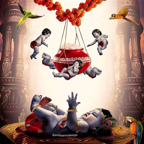 Gururaj Bhandari™ On Instagram “ Krishna Janmashtami The Birth Of Lord Krishna And Lord