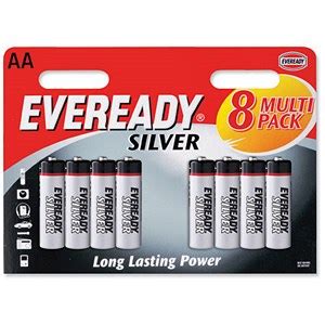 Eveready Silver Battery Carbon Zinc LR06 AA 1 5V Pack 8