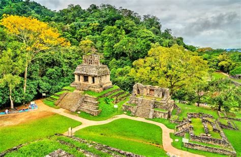 Ruinas De Palenque En Chiapas Una Antigua Ciudad Maya En M Xico Foto