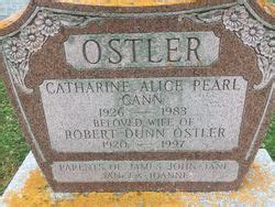 Catherine Alice Pearl Cann Ostler M Morial Find A Grave