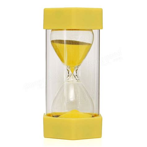 New 15 Minutes Plastic Frame Sand Glass Sandglass Hourglass Timer Clock