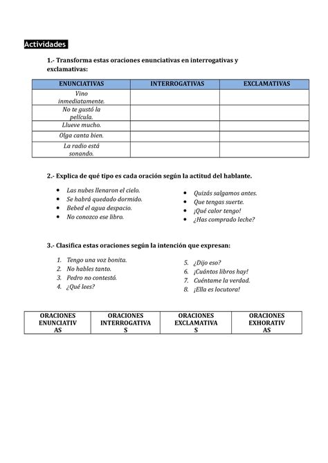 Fichas De Oraciones Interrogativas