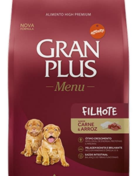 Ração Para Cachorro Filhote Gran Plus Carne E Arroz 15kg