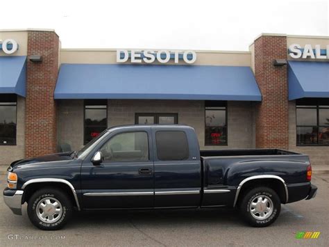 2000 Indigo Blue Metallic Gmc Sierra 1500 Slt Extended Cab 19701625