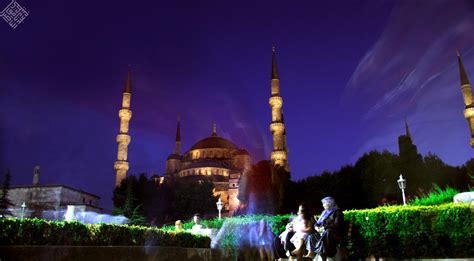 blue mosque blue night by iraqiguy on DeviantArt