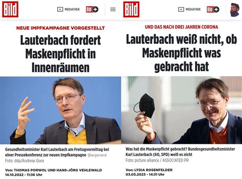 Lauterbachs Ministerium gibt zu Effektivität der Maskenpflicht ist bis