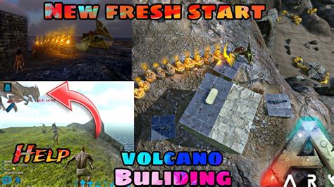 Ark Mobile New Fresh Start Pvp Day Building Base Youtube