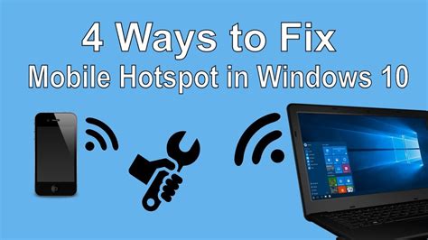 4 Ways To Fix Mobile Hotspot Not Working In Windows 10 YouTube