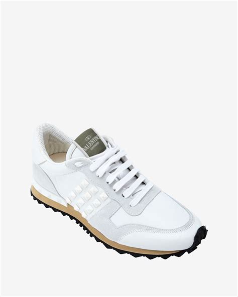 Lyst - Valentino Rockstud Sneakers White in White