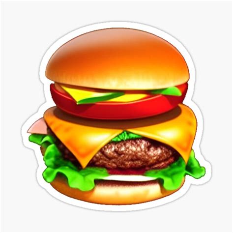 "Burger stickers " Sticker for Sale by fenixinlove | Redbubble