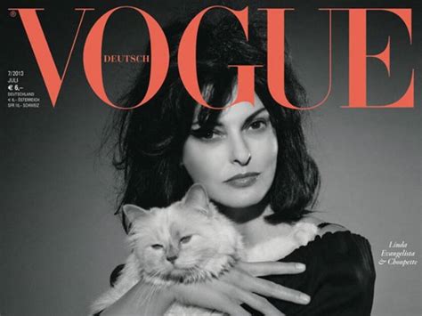 Karl Lagerfeld Karl Lagerfelds Katze Choupette Auf Dem Cover Der