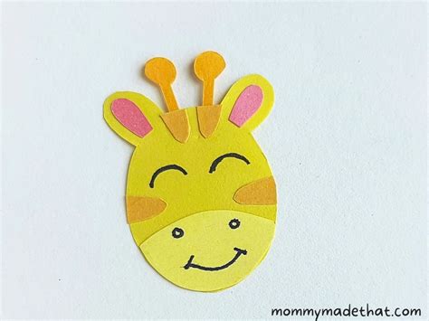 Adorable Giraffe Bookmark Craft With Free Template