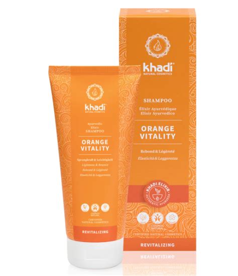 Shampoing ayurvédique Orange Vitality 200 ml Khadi