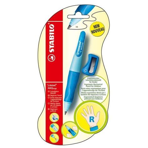 Pencil Mechanical Stabilo Move Easyergo Blue RIGHT Hand EDSCO