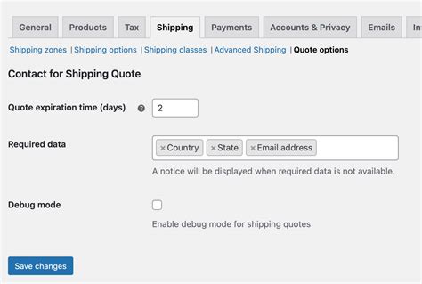 Contact For Shipping Quote Documentation Woocommerce