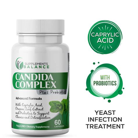 Best Candida Cleanse Support with Probiotics - Caprylic Acid Extra