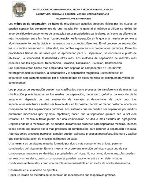 Pdf M Todos De Separaci N De Fases Separaci N Los M Todos De