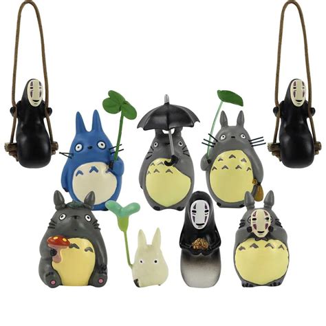 Hayao Miyazaki Kom Um Totoro Rakamlar Chibi Totoro Ile Emsiye Mantar