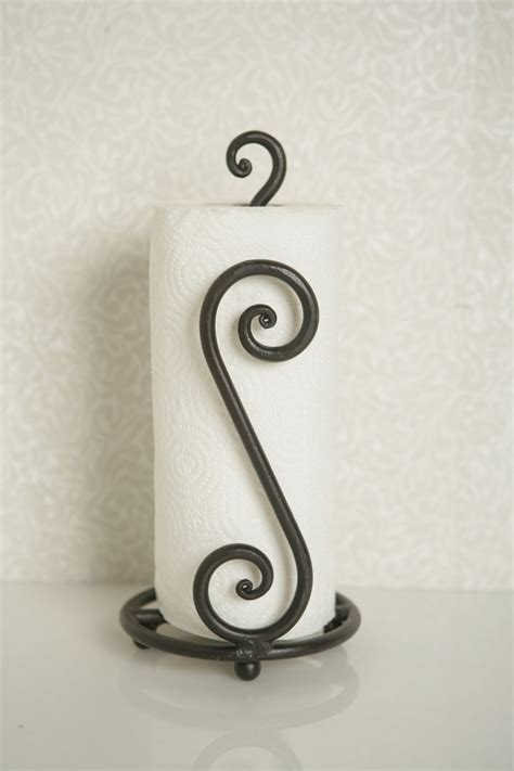 Wrought Iron Handmade Paper Towel Holder Etsy