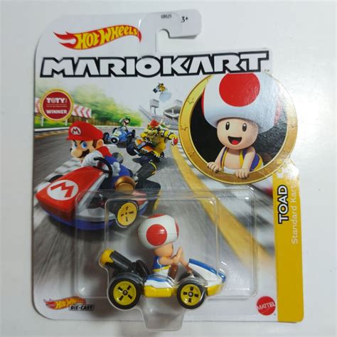 Toad Standard Kart Hot Wheels Mario Kart Gjh Shopee Brasil