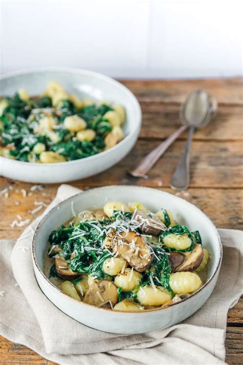 Romige Gnocchi Met Spinazie En Champignons Brenda Kookt