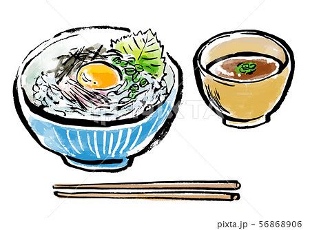 筆描き しらす丼のイラスト素材 56868906 PIXTA