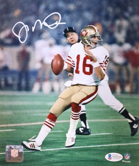 Joe Montana Signed 49ers 8x10 Photo Beckett Pristine Auction