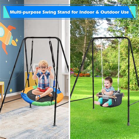 Stand for Kids,Baby Swing Frame,A-Frame Metal Swing Sets for Backyard ...